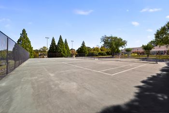 Large tennis court